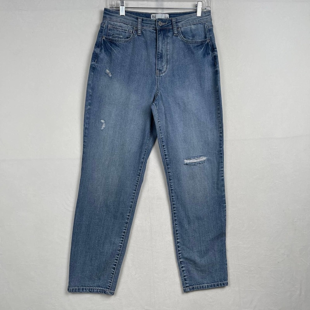 RSQ Vintage Mom Jeans High Waisted Distressed, Medium Wash Size 11 (30W)‎